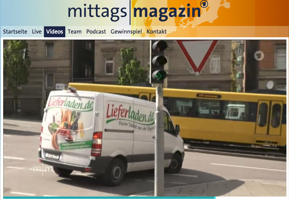 Screenshot Mittagsmagazin Lieferladen